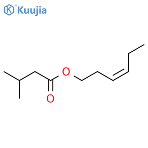 Butanoic acid,3-methyl-, 3-hexen-1-yl ester structure