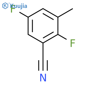 2,5-Difluoro-3-methylbenzonitrile structure