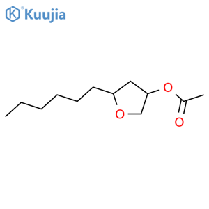 3-Furanol,5-hexyltetrahydro-, acetate (8CI,9CI) structure