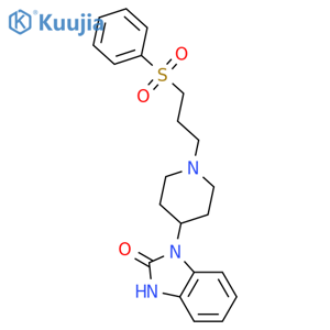 2H-Benzimidazol-2-one,1,3-dihydro-1-[1-[3-(phenylsulfonyl)propyl]-4-piperidinyl]- structure