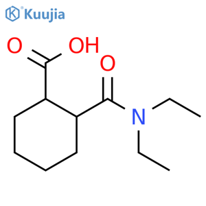 Cyclohexanecarboxylic acid, 2-[(diethylamino)carbonyl]- structure