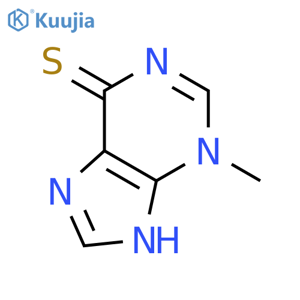 6H-Purine-6-thione,3,9-dihydro-3-methyl- structure