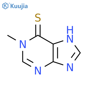 6H-Purine-6-thione,1,9-dihydro-1-methyl- structure