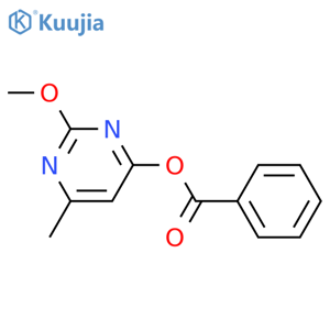 4-Pyrimidinol, 2-methoxy-6-methyl-, benzoate (ester) structure