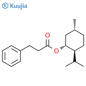 Benzenepropanoic acid,(1R,2S,5R)-5-methyl-2-(1-methylethyl)cyclohexyl ester structure