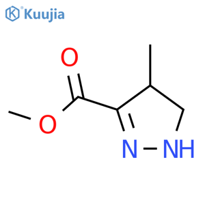 1H-Pyrazole-3-carboxylicacid, 4,5-dihydro-4-methyl-, methyl ester structure