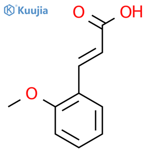 (E)-3-(2-methoxyphenyl)prop-2-enoic acid structure