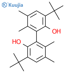 Tetramethyldibutylbiphenyldiol, structure