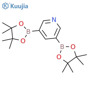 3,5-Bis(4,4,5,5-tetramethyl-1,3,2-dioxaborolan-2-yl)-pyridine structure