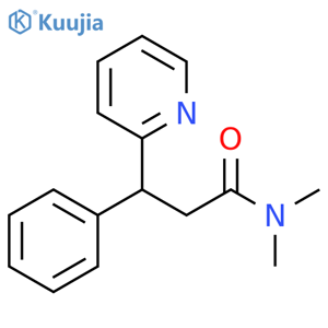 N,N-Dimethyl-β-phenyl-2-pyridinepropanamide structure