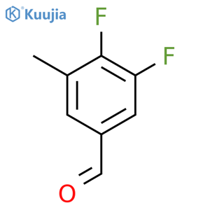 3,4-Difluoro-5-methylbenzaldehyde structure