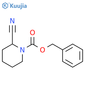 Benzyl 2-cyanopiperidine-1-carboxylate structure