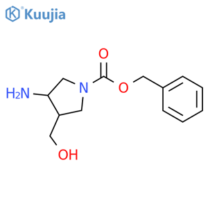 1-Cbz-3-amino-4-hydroxymethylpyrrolidine structure