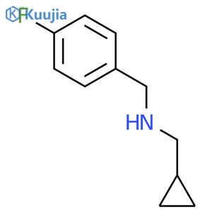 (cyclopropylmethyl)[(4-fluorophenyl)methyl]amine structure