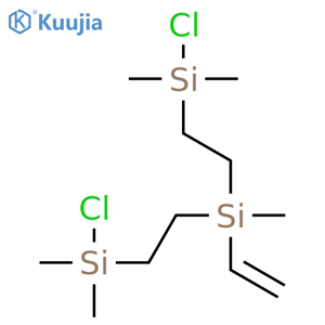 Silane, bis[2-(chlorodimethylsilyl)ethyl]ethenylmethyl- structure