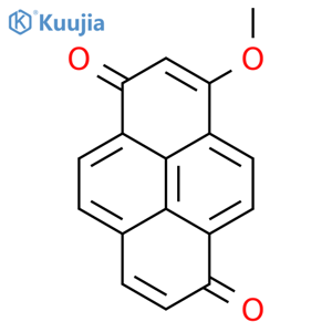 1,6-Pyrenedione, 3-methoxy- structure