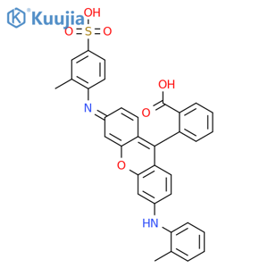 Xanthylium,9-(2-carboxyphenyl)-3-[(2-methylphenyl)amino]-6-[(2-methyl-4-sulfophenyl)amino]-,inner salt structure