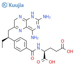 L-Glutamic acid,N-[4-[1-[(2,4-diamino-1,7-dihydro-6-pteridinyl)methyl]propyl]benzoyl]-,(S)- structure