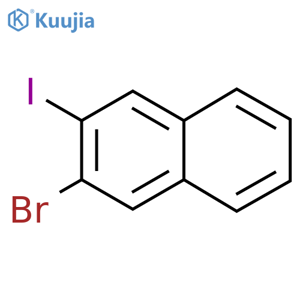 2-Bromo-3-iodonaphthalene structure