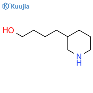 4-(Piperidin-3-yl)butan-1-ol structure