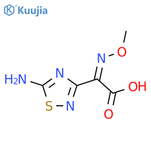 (2Z)-2-(5-Amino-1,2,4-thiadiazol-3-yl)-2-methoxyiminoacetic acid structure