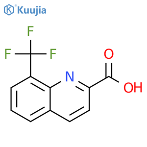 8-(trifluoromethyl)quinoline-2-carboxylic acid structure