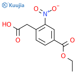 4-Carboxymethyl-3-nitrobenzoic acid ethyl ester structure