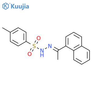 Benzenesulfonic acid, 4-methyl-, [1-(1-naphthalenyl)ethylidene]hydrazide structure