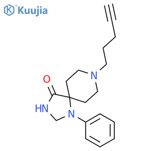 1,3,8-Triazaspiro[4.5]decan-4-one,8-(4-pentyn-1-yl)-1-phenyl- structure