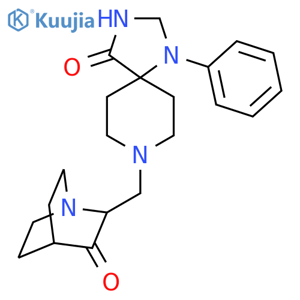 1,3,8-Triazaspiro[4.5]decan-4-one,8-[(3-oxo-1-azabicyclo[2.2.2]oct-2-yl)methyl]-1-phenyl- structure