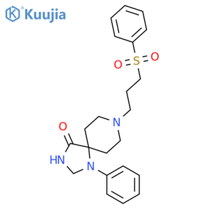 1,3,8-Triazaspiro[4.5]decan-4-one,1-phenyl-8-[3-(phenylsulfonyl)propyl]- structure