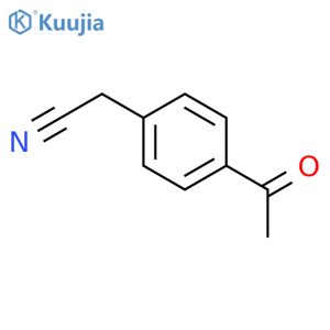 Benzeneacetonitrile,4-acetyl- structure