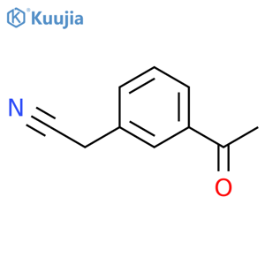 Benzeneacetonitrile,3-acetyl- structure