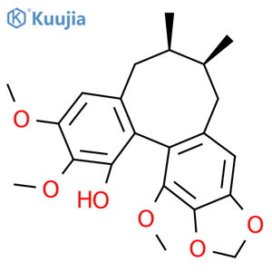 Benzo[3,4]cycloocta[1,2-f][1,3]benzodioxol-1-ol,5,6,7,8-tetrahydro-2,3,13-trimethoxy-6,7-dimethyl-, (6R,7S,13aR)- structure