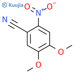 4,5-Dimethoxy-2-nitrobenzonitrile structure