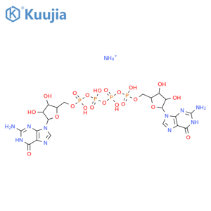 Guanosine5'-(pentahydrogen tetraphosphate), P'''&reg;5'-ester with guanosine, tetraammonium salt (9CI) structure