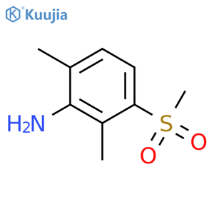 2,6-Dimethyl-3-(methylsulfonyl)aniline structure