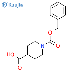 1-benzyloxycarbonylpiperidine-4-carboxylic acid structure