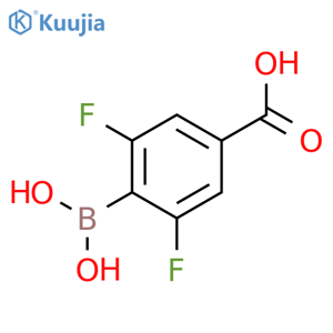 4-Borono-3,5-difluorobenzoic acid structure