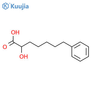 2-Hydroxy-7-phenylheptanoic acid structure