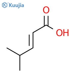 4-Methyl-2-pentenoic acid structure