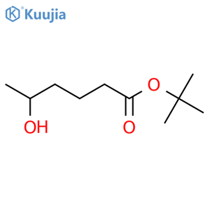 Hexanoic acid, 5-hydroxy-, 1,1-dimethylethyl ester structure