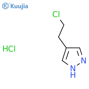 4-(2-Chloroethyl)-1H-pyrazole hydrochloride structure