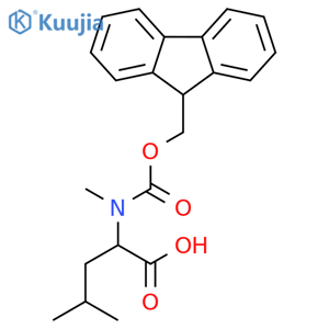 Fmoc-N-Me-Leu-OH structure