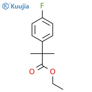 ethyl 2-(4-fluorophenyl)-2-methylpropanoate structure