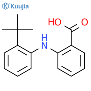 Benzoic acid,2-[[2-(1,1-dimethylethyl)phenyl]amino]- structure