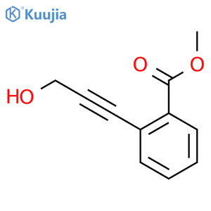 Methyl 2-(3-hydroxyprop-1-yn-1-yl)benzoate structure