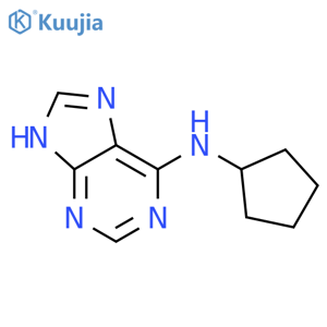 N-cyclopentyl-9H-purin-6-amine structure