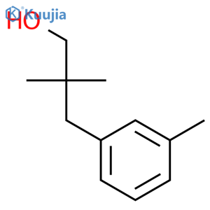 2,2-dimethyl-3-(3-methylphenyl)propan-1-ol structure