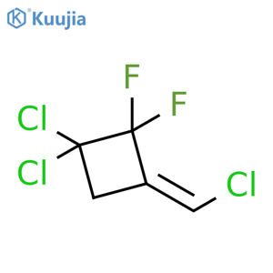 Cyclobutane, 1,1-dichloro-3-(chloromethylene)-2,2-difluoro-, (E)- structure